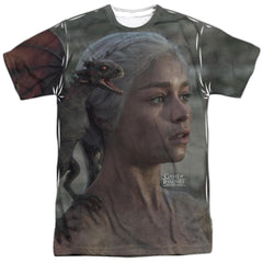 Game Of Thrones Daenerys For The Throne Men's Regular Fit Polyester Short-Sleeve T-Shirt