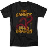 Game Of Thrones Dragons With Fire Men's 18/1 Cotton Short-Sleeve T-Shirt