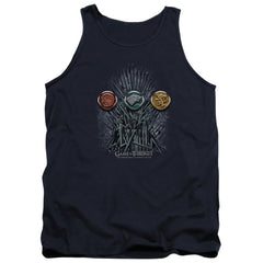 Game Of Thrones For The Throne Sigils Men's 18/1 Cotton Tank Top