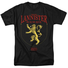 Game Of Thrones House Lannister Sigil Men's 18/1 Cotton Short-Sleeve T-Shirt
