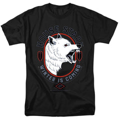 Game Of Thrones House Stark Winter Is Coming Men's 18/1 Cotton Short-Sleeve T-Shirt