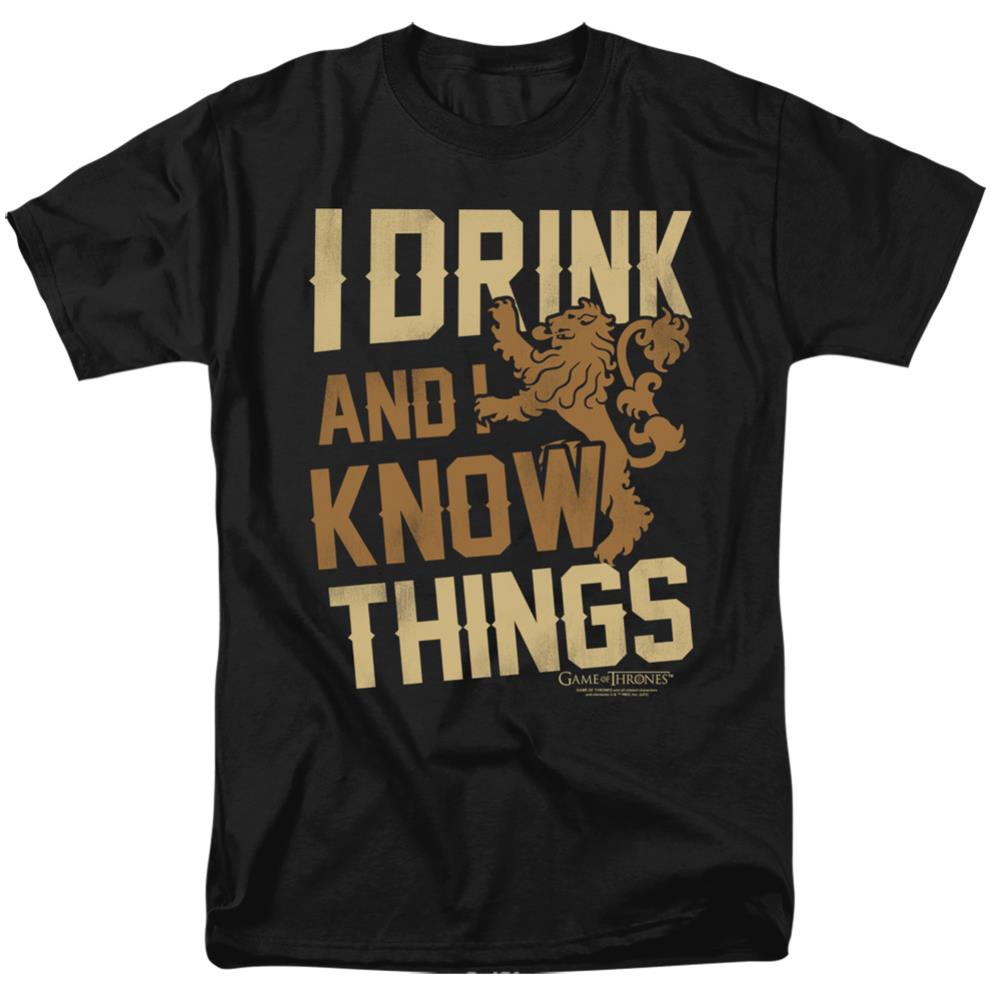 Game Of Thrones Know Things Men's 18/1 Cotton Short-Sleeve T-Shirt