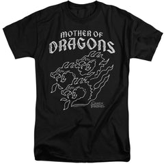 Game Of Thrones Mother Of Dragons Men's 18/1 Tall Cotton Short-Sleeve T-Shirt