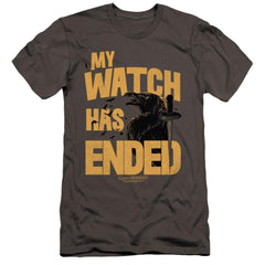 Game Of Thrones My Watch Has Ended Men's Ultra-Soft 30/1 Cotton Slim Short-Sleeve T-Shirt
