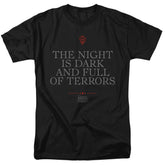 Game Of Thrones Night Is Dark Men's 18/1 Cotton Short-Sleeve T-Shirt