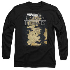 Game Of Thrones Series Map Men's 18/1 Cotton Long-Sleeve T-Shirt