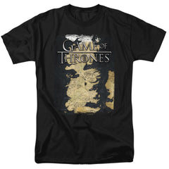 Game Of Thrones Series Map Men's 18/1 Cotton Short-Sleeve T-Shirt