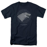 Game Of Thrones Stark Burst Sigils Men's 18/1 Cotton Short-Sleeve T-Shirt