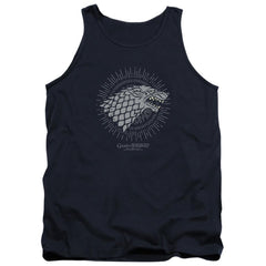 Game Of Thrones Stark Burst Sigils Men's 18/1 Cotton Tank Top
