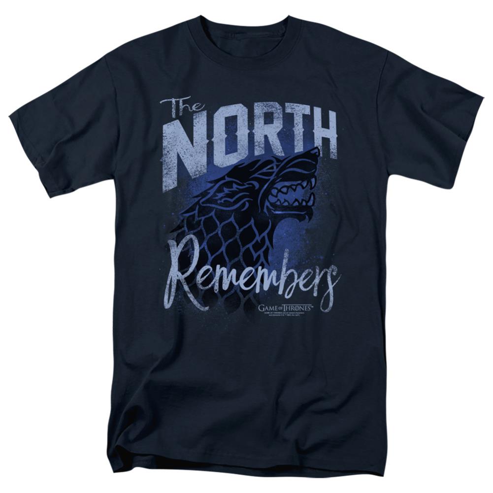 Game Of Thrones The North Remembers Men's 18/1 Cotton Short-Sleeve T-Shirt