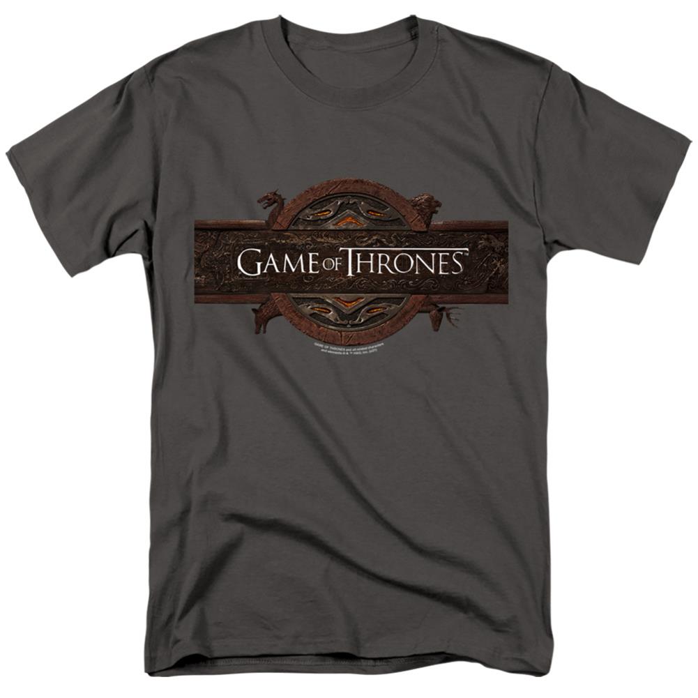 Game Of Thrones Title Sequence Logo Men's 18/1 Cotton Short-Sleeve T-Shirt