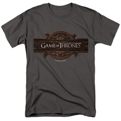 Game Of Thrones Title Sequence Logo Men's 18/1 Cotton Short-Sleeve T-Shirt