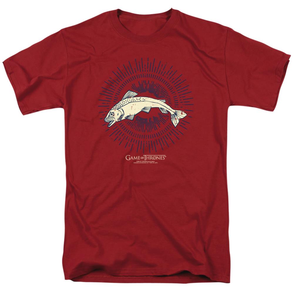 Game Of Thrones Tully Burst Sigil Men's 18/1 Cotton Short-Sleeve T-Shirt