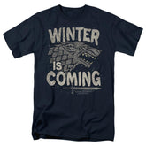 Game Of Thrones Winter Is Coming Men's 18/1 Cotton Short-Sleeve T-Shirt