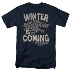 Game Of Thrones Winter Is Coming Men's 18/1 Cotton Short-Sleeve T-Shirt