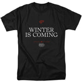 Game Of Thrones Winter Is Coming Text Men's 18/1 Cotton Short-Sleeve T-Shirt