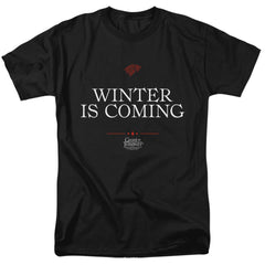 Game Of Thrones Winter Is Coming Text Men's 18/1 Cotton Short-Sleeve T-Shirt