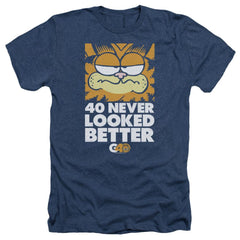 Garfield 40 Looks Men's 30/1 Heather 60 40 Poly Short-Sleeve T-Shirt