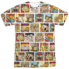 Garfield 40Th Collage Men's Regular Fit Polyester Short-Sleeve T-Shirt