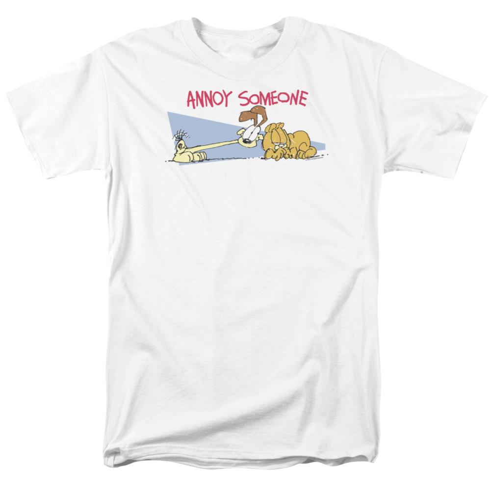 Garfield Annoy Someone Men's 18/1 Cotton Short-Sleeve T-Shirt
