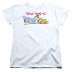 Garfield Annoy Someone Women's 18/1 Cotton Short-Sleeve T-Shirt