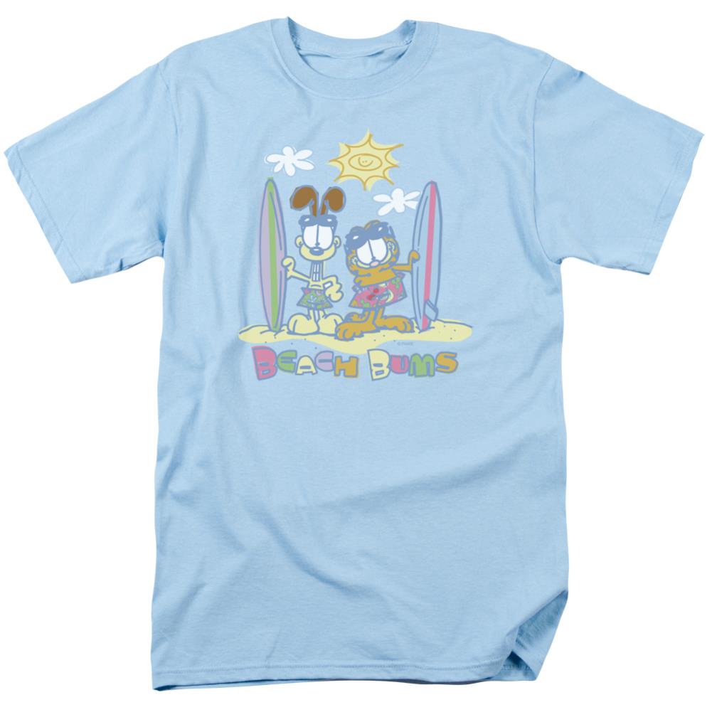 Garfield Beach Bums Men's 18/1 Cotton Short-Sleeve T-Shirt