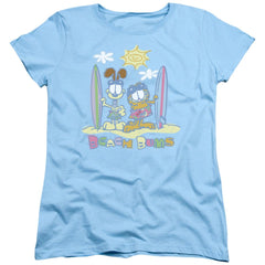 Garfield Beach Bums Women's 18/1 Cotton Short-Sleeve T-Shirt