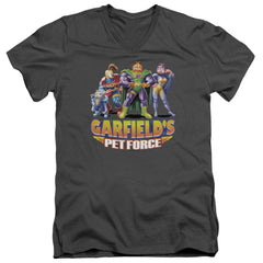 Garfield Beyond Men's 30/1 Cotton Slim V-Neck T-Shirt