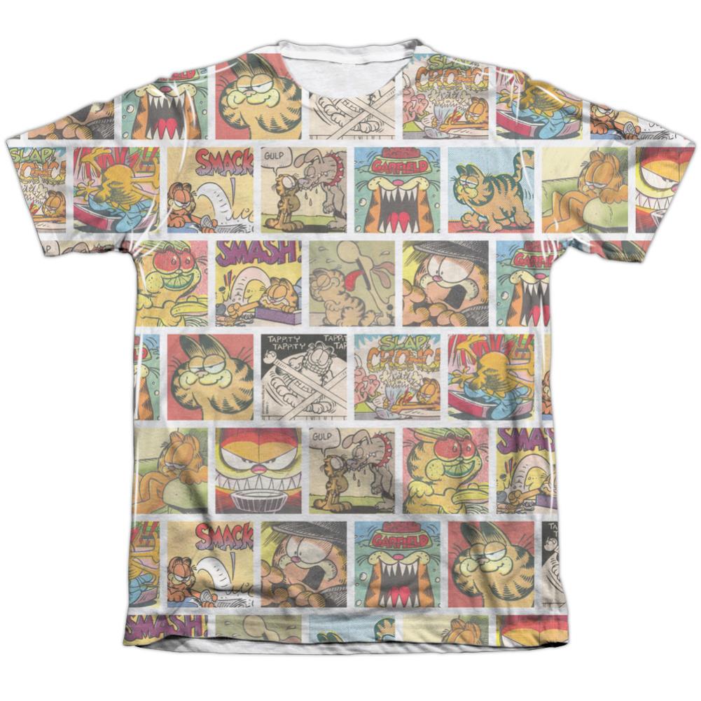 Garfield Collage Men's Regular Fit Poly Cotton Short-Sleeve T-Shirt