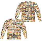 Garfield Collage Men's Regular Fit Polyester Long-Sleeve T-Shirt