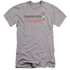 Garfield Comfortably Dumb Men's Ultra-Soft 30/1 Cotton Slim Short-Sleeve T-Shirt