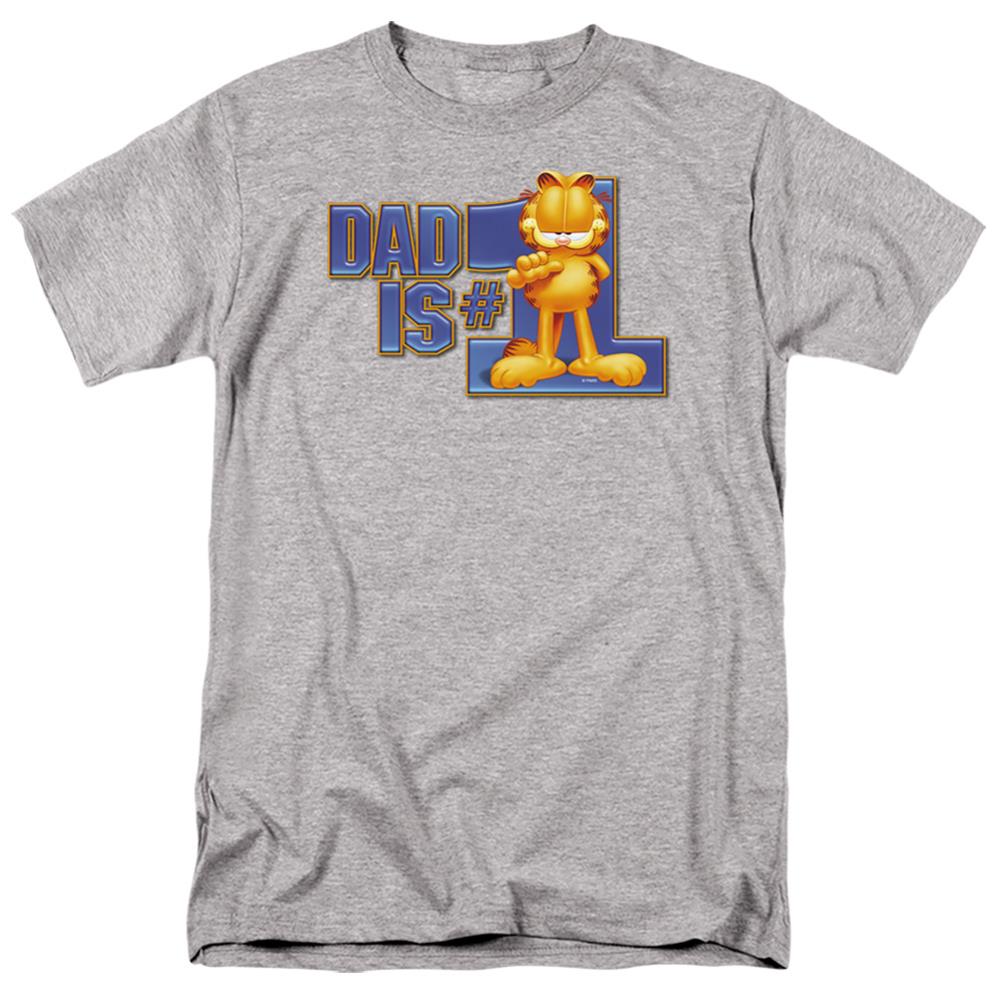 Garfield Dad Is Number One Men's 18/1 Cotton Short-Sleeve T-Shirt