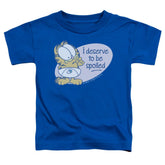 Garfield Deserve To Be Spoiled Toddler 18/1 Cotton Short-Sleeve T-Shirt