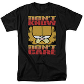 Garfield Dont Know Dont Care Men's 18/1 Cotton Short-Sleeve T-Shirt