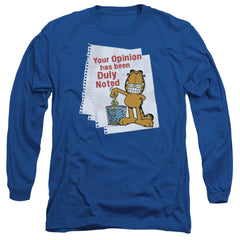 Garfield Duly Noted Men's 18/1 Cotton Long-Sleeve T-Shirt