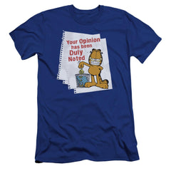 Garfield Duly Noted Men's Ultra-Soft 30/1 Cotton Slim Short-Sleeve T-Shirt