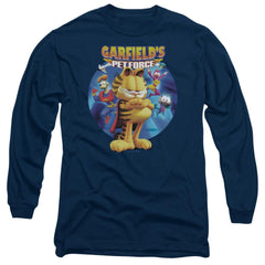 Garfield Dvd Art Men's 18/1 Cotton Long-Sleeve T-Shirt