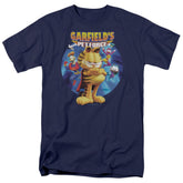 Garfield Dvd Art Men's 18/1 Cotton Short-Sleeve T-Shirt