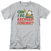 Garfield Excused Forever Men's 18/1 Cotton Short-Sleeve T-Shirt