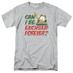 Garfield Excused Forever Men's 18/1 Cotton Short-Sleeve T-Shirt