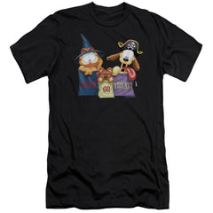 Garfield Grab Bags Men's Ultra-Soft 30/1 Cotton Slim Short-Sleeve T-Shirt