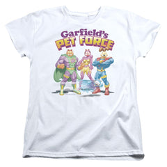 Garfield Heroes Await Women's 18/1 Cotton Short-Sleeve T-Shirt