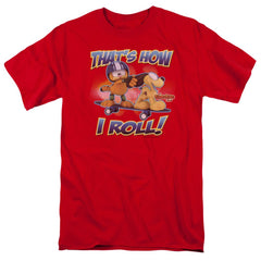 Garfield How I Roll Men's 18/1 Cotton Short-Sleeve T-Shirt