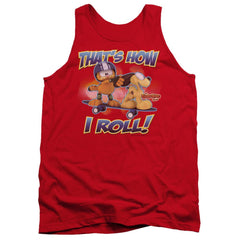 Garfield How I Roll Men's 18/1 Cotton Tank Top