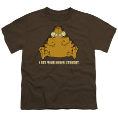 Garfield I Ate Your Honor Student Youth 18/1 100% Cotton Short-Sleeve T-Shirt