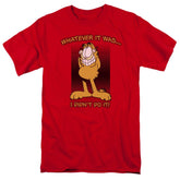 Garfield I Didnt Do It Men's 18/1 Cotton Short-Sleeve T-Shirt