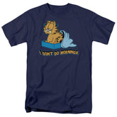 Garfield I Dont Do Mornings Men's 18/1 Cotton Short-Sleeve T-Shirt