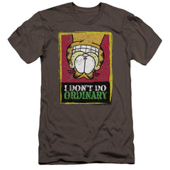 Garfield I Dont Do Ordinary Men's Ultra-Soft 30/1 Cotton Slim Short-Sleeve T-Shirt