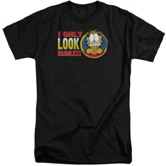 Garfield I Only Look Harmless Men's 18/1 Tall Cotton Short-Sleeve T-Shirt