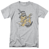 Garfield Im With The Band Men's 18/1 Cotton Short-Sleeve T-Shirt